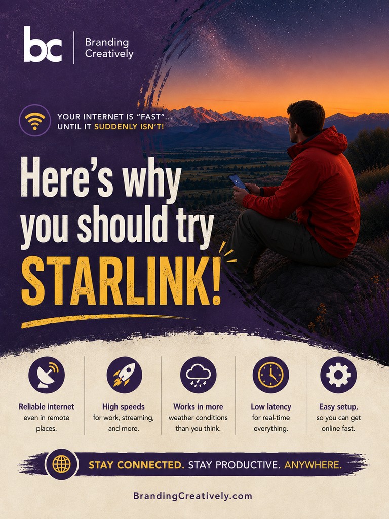 Starlink internet for remote work, streaming, and staying connected anywhere